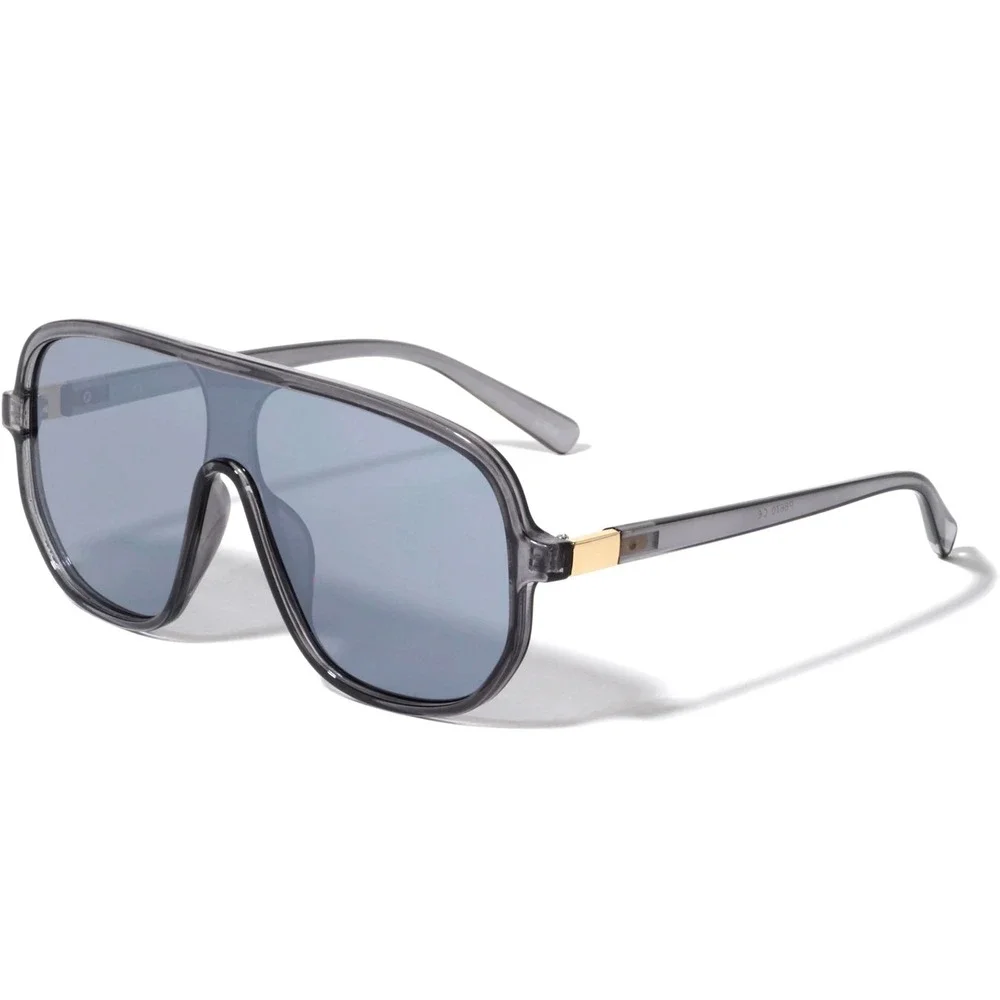 Mens‎ Designer Sunglasses Gray Frame Gray Lens Fashion Statement Gafas Humbres